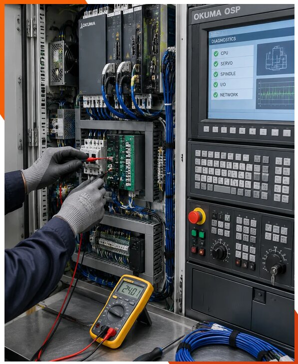 Ремонт систем ЧПУ Okuma OSP в Лобне